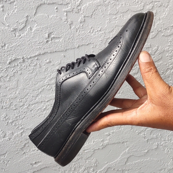 HANOVER MEN'S CLASSIC HEAVY-DUTY FULL WING -TOP BROGUE DERBY OXFORDS - Picture 2 of 16